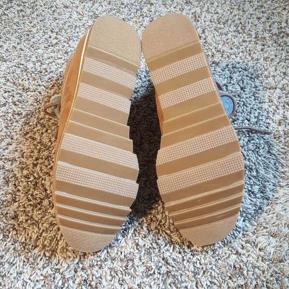 Beige Suede Boots - Picture 4 of 5